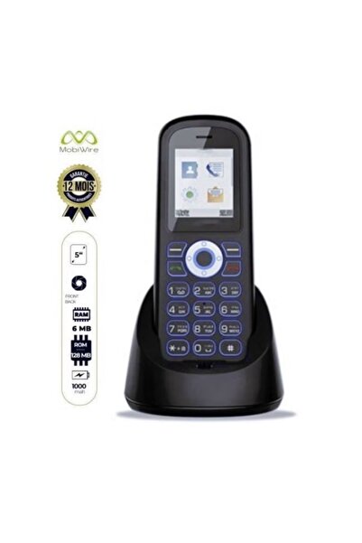 MobiWear H30 Desk Phone with Charging Base, Supports English Language Only, Black