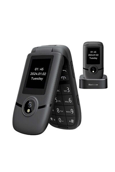 Blackview Blackview N2000 Flip Dual SIM Phone - 2.8" Display, 1500mAh Battery, LTE, Midnight Black