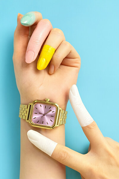 LOOQ Retro Cord Square Dial Women's Vintage Watch