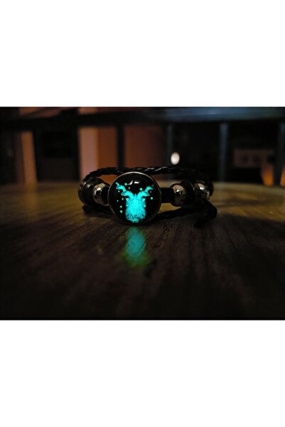 Diyar Tasarım Oğlak Burcu Bileklik Gece Parlayan Bolluk Bereket Enerjisi