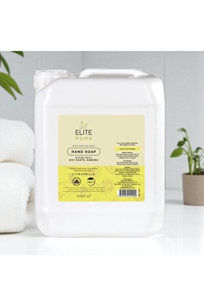 The Elite Home صابون سائل لليدين مصنوع من الأعشاب والنباتي المعتمد 5 كجم من السترونيلا