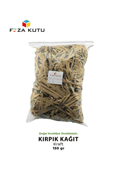 Feza Kutu Kırpık Kırpıntı Kağıt 150gr Kraft Renkli Süs Dolgu Malzemesi Paper Doğal Krafttan Üretilmiştir