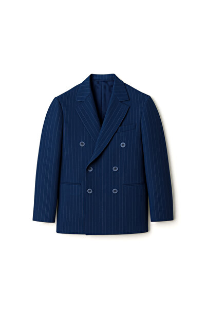 Sobrane Classics Çizgili Parliament Relax Fit Erkek Blazer Ceket