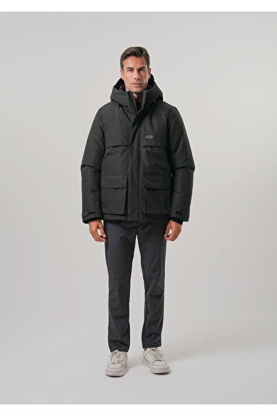 PIQUE Ανδρικό παλτό με κουκούλα Αδιάβροχο ανδρικό παλτό αντιανεμικό