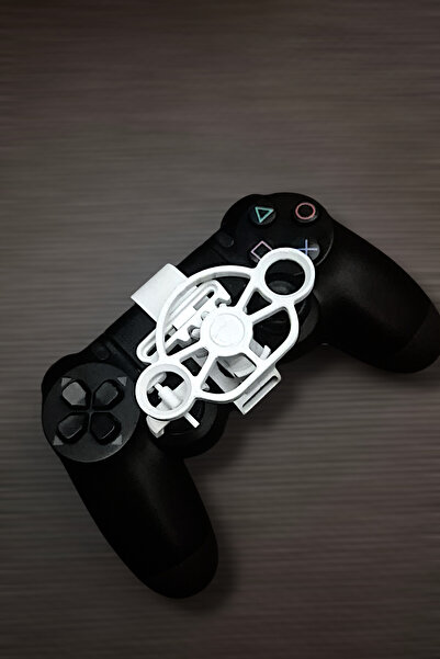 Salıncak Ps4 Oyun Kolu İçin Mini Direksiyon Seti BEYAZ + Hediyeli Ürün (Tam Ö...