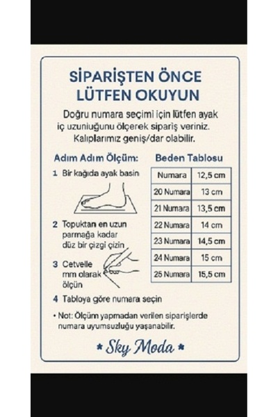 SKY MODA Kız Bebek Hakiki Deri İlk Adım Ortopedik Esnek ve Kaymaz Taban Dikişli Spor Ayakkabı