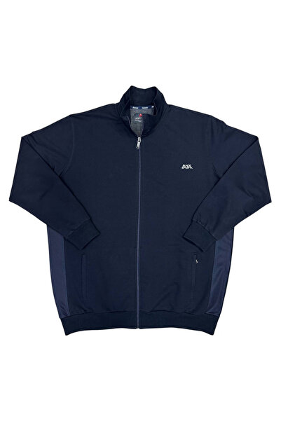 ANNEX Büyük Beden Erkek Fermuarlı Sweat Battal Kazak