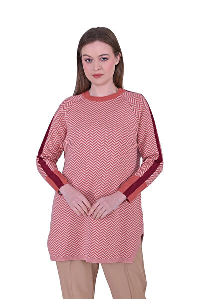 Invee 6867 Nar Çiçeği Triko Tunik