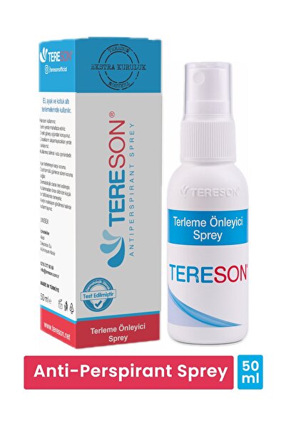 Tereson El,ayak, Koltuk Altı Terleme Önleyici Ve Ter Kokusuna Karşı Koruma Sprey 50 ml