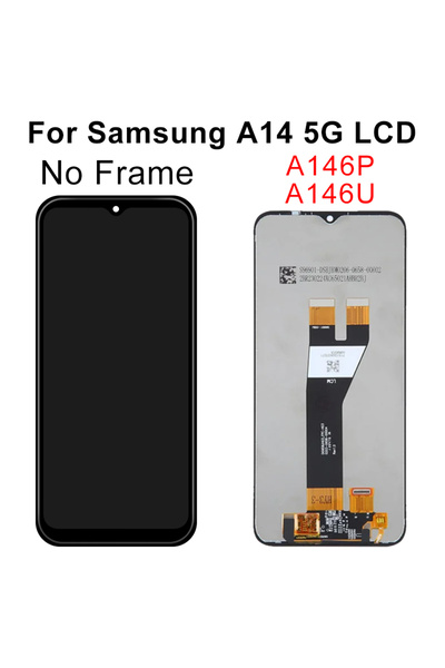 Choice شاشة A146P 5G بدون إطار IPS لشاشة A14، وشاشة A145F LCD، ومجموعة محول ر...