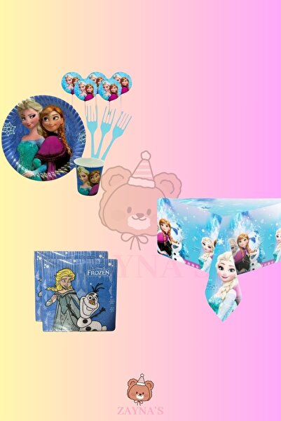 Zayna's Frozen Elsa Themed Birthday Party Set for 32 People - Frozen Elsa Concept Party Decorations