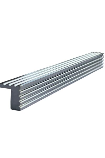 Online Home Market Mâner de lux în formă de L, cromat, auriu, negru, afumat și auriu, negru, mâner pentru capacul sertarului de mobilier