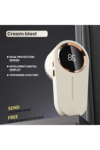 Choice Beige Portable Hairball Trimmer & Clothes Pill Remover - New Electric Shaving Machine for Home Use,