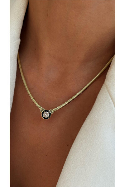 Bo Takı ve Aksesuar قلادة من الفولاذ متعرجة على شكل سمكة