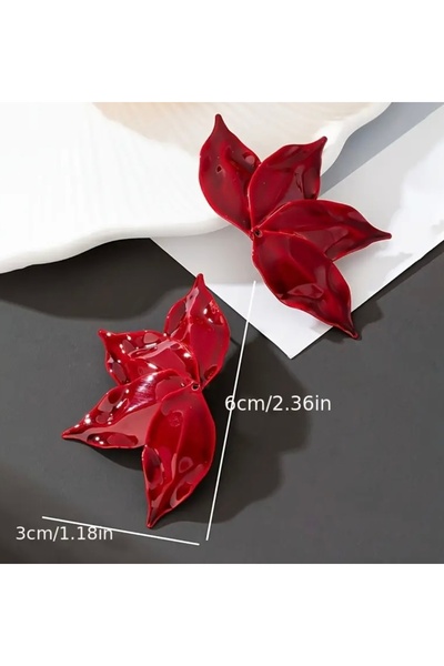 FloresDeCarnaval Cerise Noir- Retro Şık Küpe💅🏼