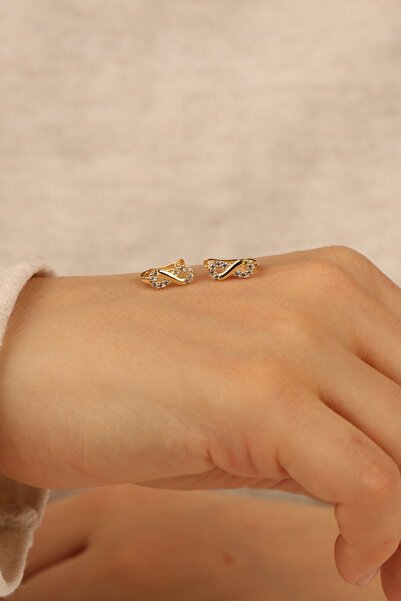 Çgk Çiğdem Gürel Kuyumculuk Sonsuzluk Çocuk Altın Küpe