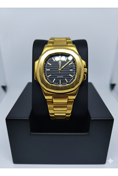 Store Gold Siyah Patek Model Eşref tek Saati