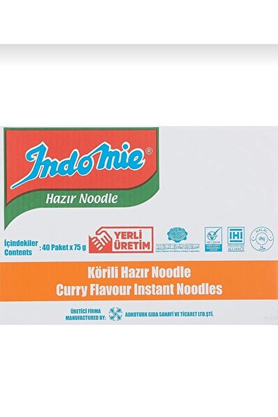 İndomie Körili Noodle 75Gr koli 40`Lı