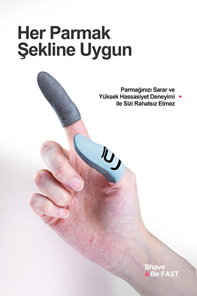 Bhave Hybrid Fingerring-1 Pair-Turquoise-Pubg Finger Gloves- with Storage Box- Sweat-Proof Gamer Fingerring