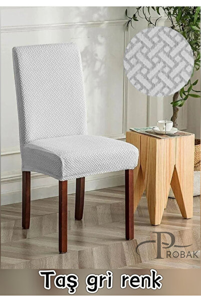 probak Sandalye Kılıfı, Sandalye Örtüsü, Lastikli,likralı Yıkanabılır 6Adet sandalye kılıf