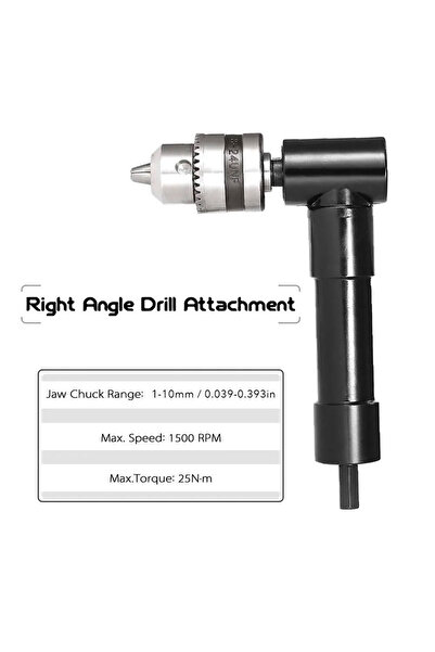 Choice metal 90 Degree Professional Right Angle Bend Extension 0.8-10mm Cordless Drill Attachment Adapter