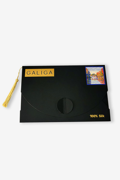 Galiga Seıne %100 Ipek Fular 55x55cm 'art On Silk'