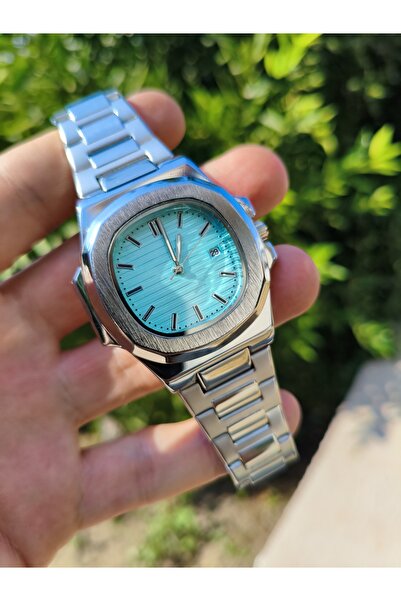 Store Patek Model Gümüş Tiffany Eşref Tek Saati