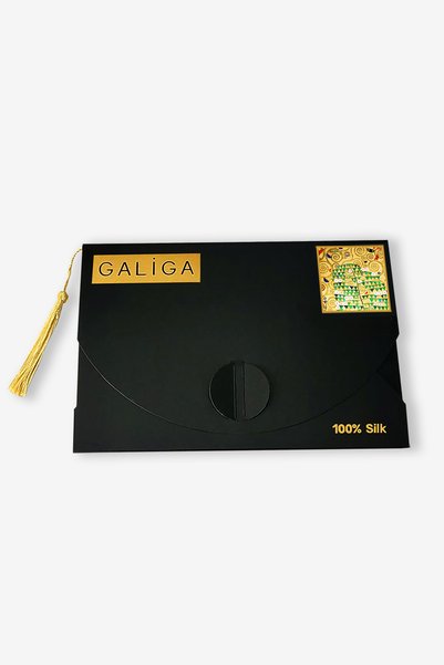 Galiga Silk Scarf Green Tree