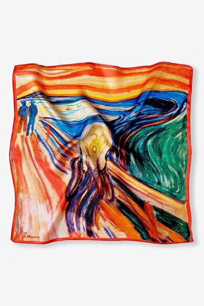 Galiga وشاح "صرخة" حرير 100% مقاس 55×55 سم