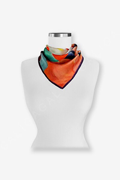 Galiga Gırls %100 Ipek Fular 55x55cm 'art On Silk'