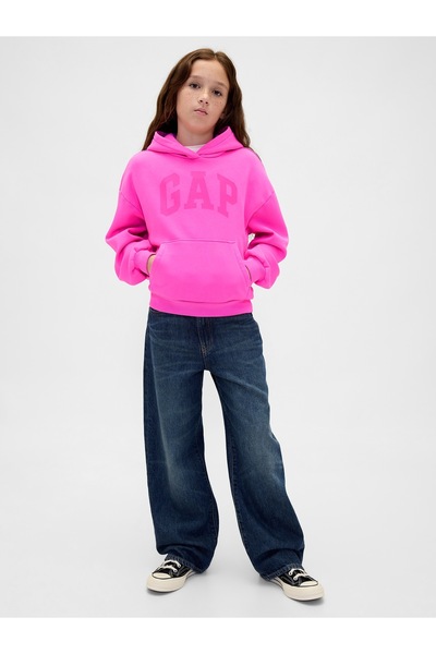 GAP Kız Çocuk Pembe Gap Logo Sweatshirt