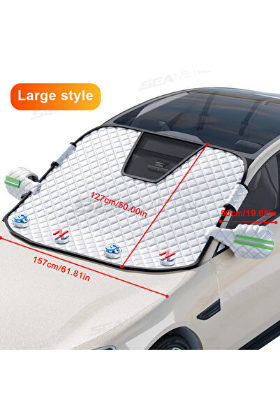 Choice غطاء ثلج للزجاج الأمامي للسيارة BLALION كبير الحجم، واقي مغناطيسي للزج...