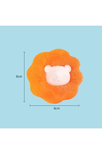 Choice كرة صوف قابلة لإعادة الاستخدام لإزالة شعر الحيوانات الأليفة، لون برتقا...