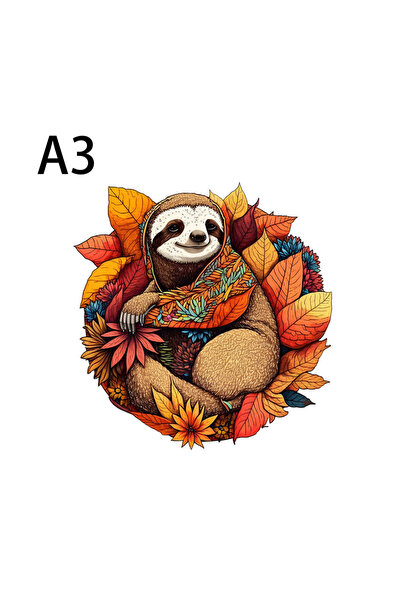 Choice لغز خشبي لطيف على شكل كسلان M168-A3، أشكال حيوانات فريدة، ألعاب تعليمي...