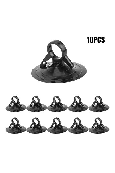 Choice Black 10 PCS 45mm Diameter Strong Sucker Pull Ring Dovetail Automotive Interior Car Sunshade Suction