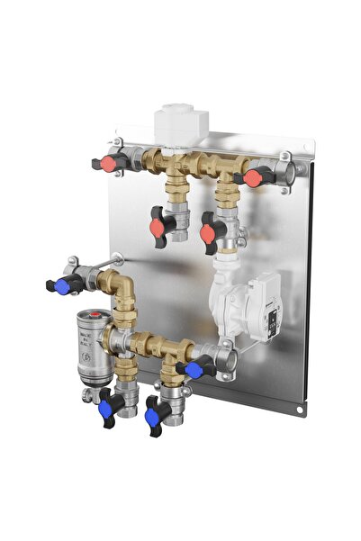 GIACOMINI R586HPIY005 distribution group for heat pump valve (40 sec), magnetic separator, G 1”F