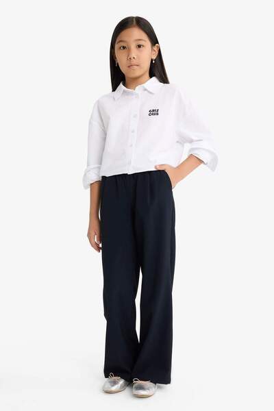 DeFacto Kız Çocuk Straight Wide Geniş Bol Paça Pantolon F2432A825AU