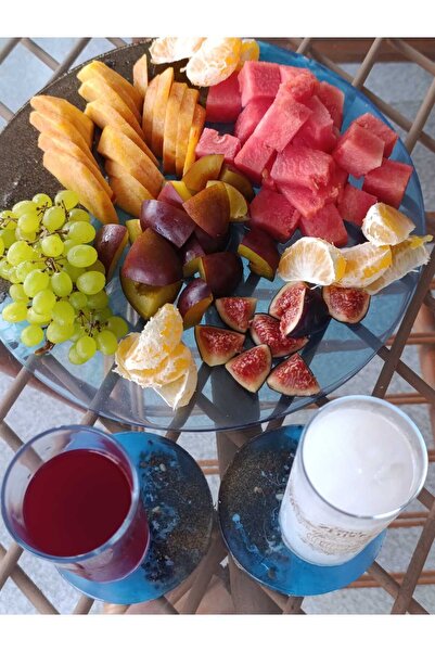 karelim home طبق صنوبر (سوبلا، خدمة أمريكية) 30 سم من الإيبوكسي سلسلة خاصة (ي...