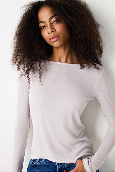 Penti Powder Semi-Transparent Long Sleeve Top
