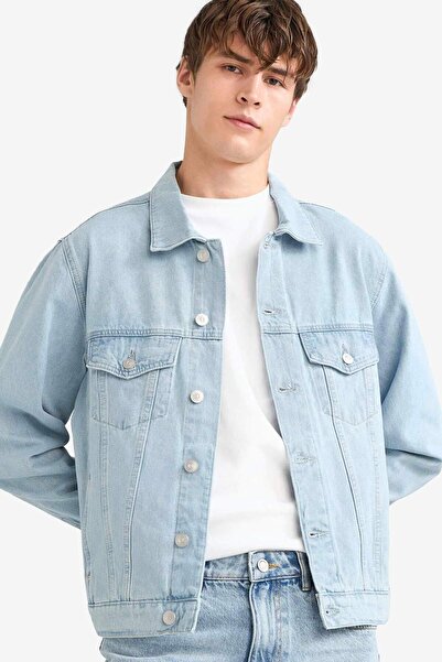 DeFacto Regular Fit Düğmeli Denim Ceket F4741AX25AU
