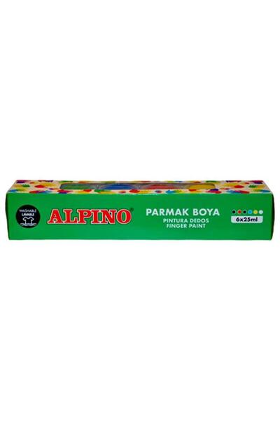 Alpino Çocuk Alpino 6 Renk Parmak Boyası 6x25ml