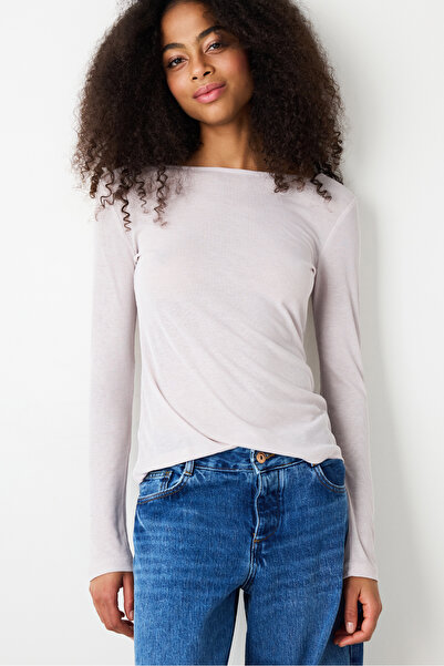 Penti Powder Semi-Transparent Long Sleeve Top