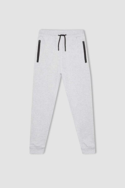 DeFacto Boy's Zippered Pique Basic Sweatpants B5755A824Sp