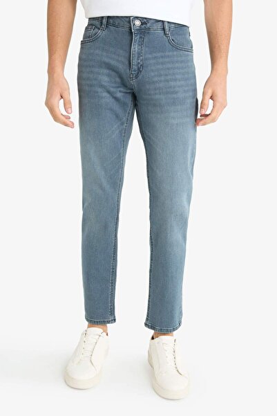 DeFacto Pedro Slim Fit Narrow Fit Regular Waist Narrow Leg Jeans F2926Ax25Au