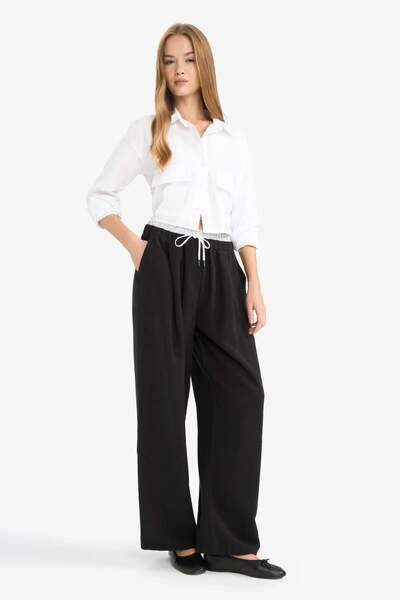 DeFacto Baggy Fit Double Pocket Regular Waist Standard Length Trousers G2870Ax25Au