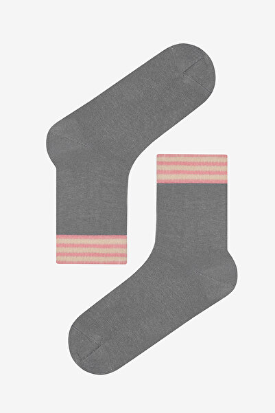 Penti Triple Stripe 3-Piece Green Pink Toe Seamless Socks