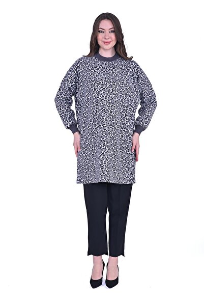 Invee Cheetah Tunic Black