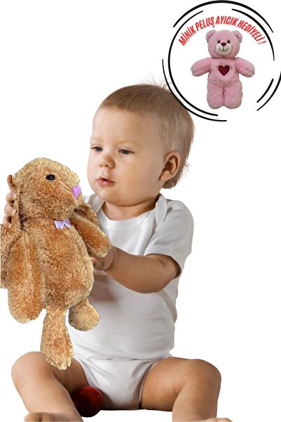 Solemia Ayıcık Hediyeli ! Oyun ve Uyku Arkadaşım Sevimli Uzun Kulak Bunny Pel...