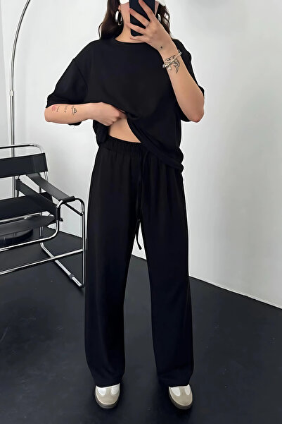 CMZ COLLECTİON Trening, bluză și pantaloni, cu mânecă scurtă, din bumbac piep...