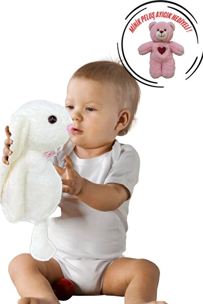 Solemia Ayıcık Hediyeli ! Oyun ve Uyku Arkadaşım Sevimli Uzun Kulak Bunny Pel...